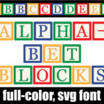 Alphabet Blocks Font - Featured Image