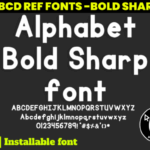Alphabet Bold Sharp Font - Featured Image
