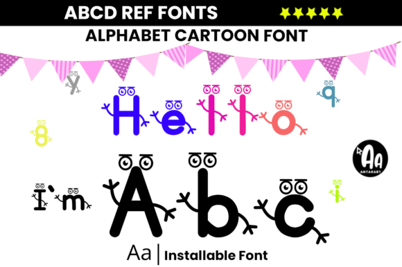 Alphabet Cartoon Font - Featured Image