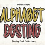 Alphabet Destine Font - Featured Image