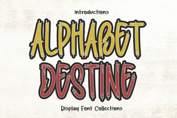 Alphabet Destine Font - Featured Image