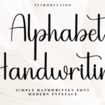 Alphabet Handwriting Font - Featured Image