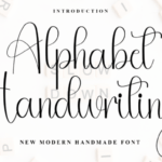 Alphabet Handwriting Font - Featured Image