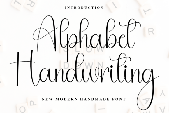 Alphabet Handwriting Font - Featured Image