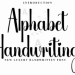 Alphabet Handwriting Font - Featured Image