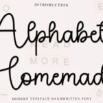 Alphabet Homemade Font - Featured Image
