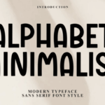 Alphabet Minimalist Font - Featured Image