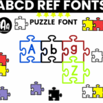 Alphabet Puzzle Font - Featured Image