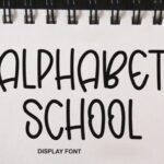 Alphabet School Font - Featured Image