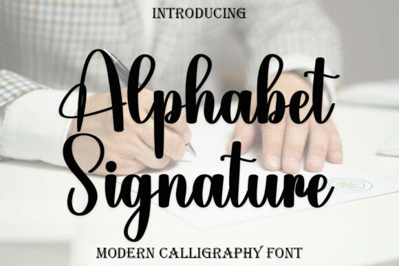 Alphabet Signature Font - Featured Image