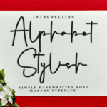 Alphabet Stylish Font Font - Featured Image