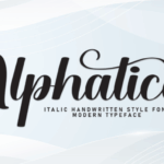 Alphatica Font - Featured Image