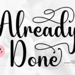 Already Done Font - Featured Image