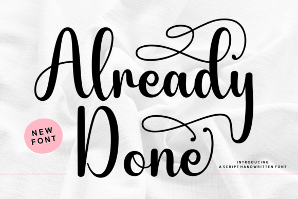 Already Done Font - Featured Image