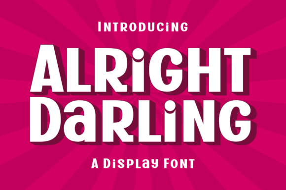 Alright Darling Font - Featured Image