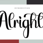 Alright Font - Featured Image