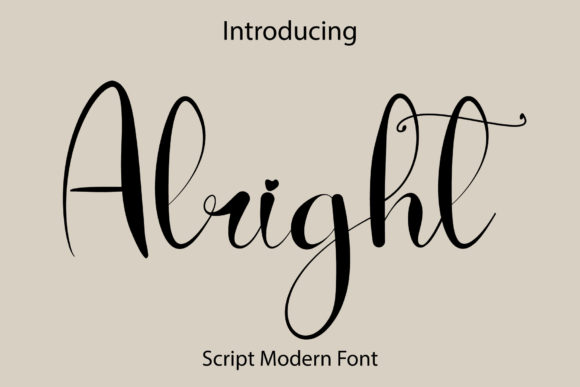 Alright Font - Featured Image