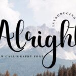 Alright Font - Featured Image