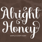 Alright Honey Font - Featured Image
