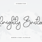 Alrighty Britany Font - Featured Image