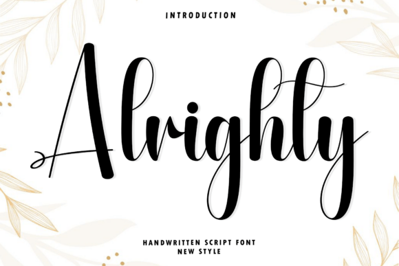 Alrighty Font - Featured Image