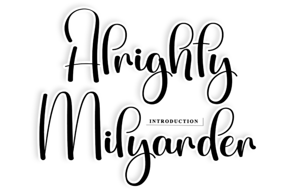 Alrighty Milyarder Font - Featured Image