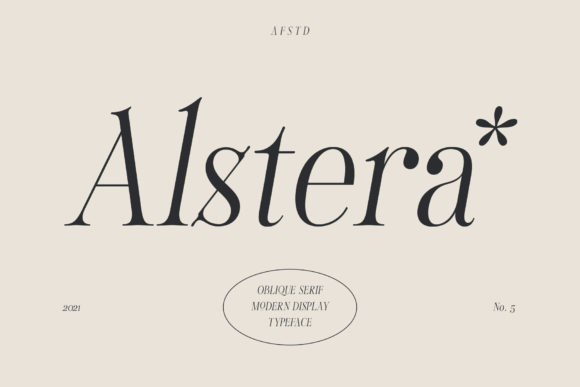 Alstera Oblique Font - Featured Image