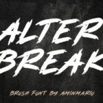 Alterbreak Font - Featured Image