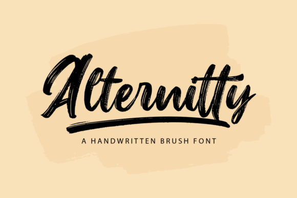 Alternitty Brush Font - Featured Image