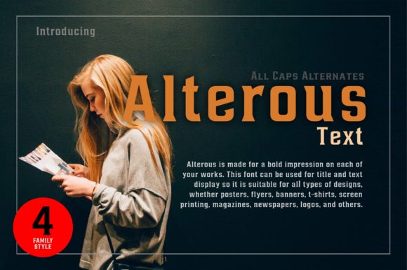 Alterous Font - Featured Image