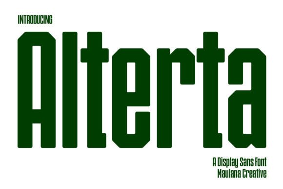 Alterta Font - Featured Image