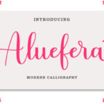 Aluefera Script Font - Featured Image