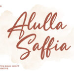 Alulla Saffia Font - Featured Image