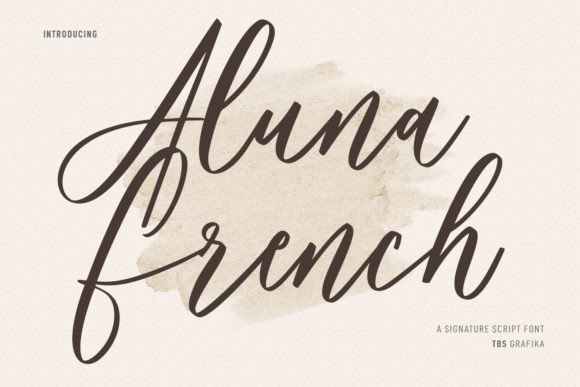 Aluna French Font - Featured Image