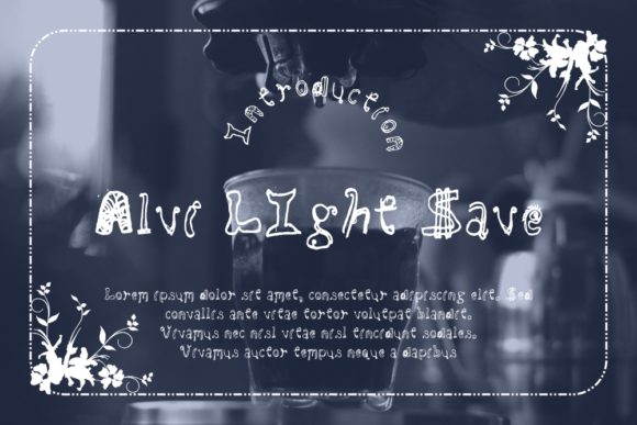Alvi LIght Save Font - Featured Image