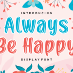 Always Be Happy Font - Featured Image