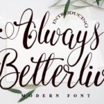 Always Betterlive Font - Featured Image