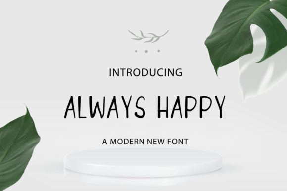 Always Happy Font - Featured Image