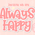 Always Happy Font - Featured Image