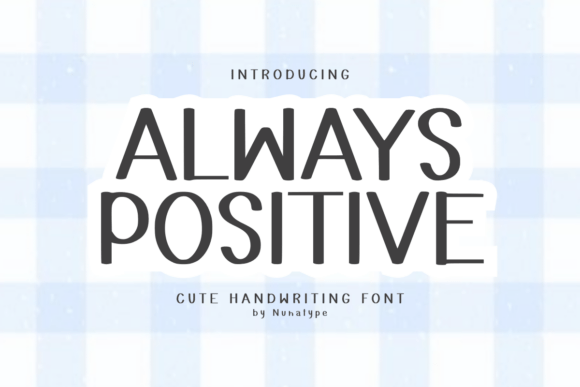 Always Positive Font - Featured Image