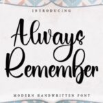 Always Remember Font - Featured Image