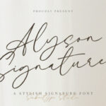 Alyson Signature Font - Featured Image