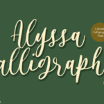Alyssa Calligraphy Font - Featured Image