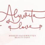 Alywita Love Font - Featured Image