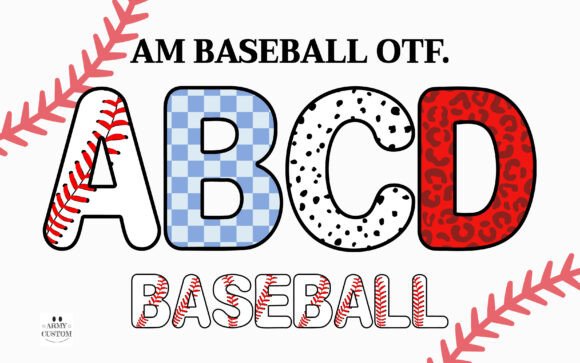Am Baseball Set Font - Featured Image