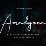 Amadgone Font - Featured Image