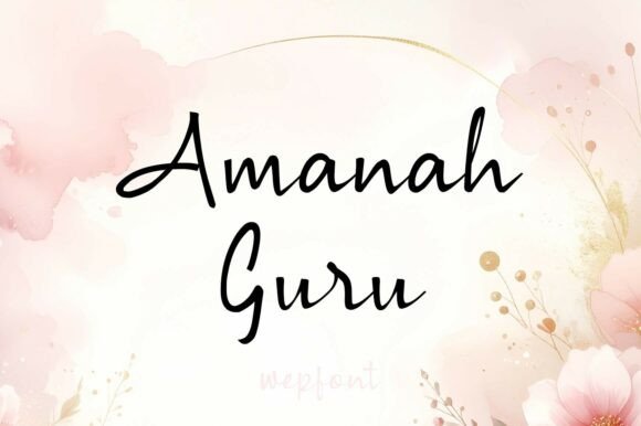 Amanah Guru Font - Featured Image