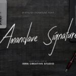 Amandave Signature Font - Featured Image
