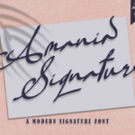 Amania Signature Font - Featured Image
