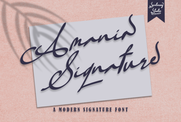 Amania Signature Font - Featured Image